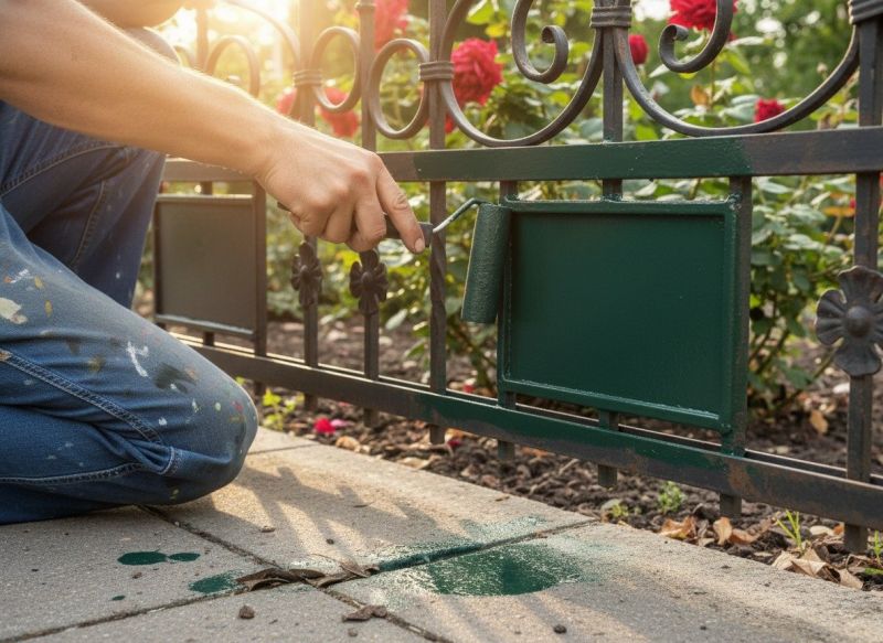 Steel Fence Painting